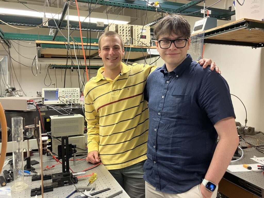 From left to right: Ben Atherton ('26) and Chris Piatnichouk ('26)